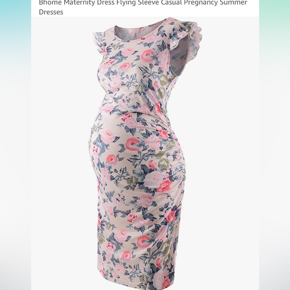 Floral maternity dress